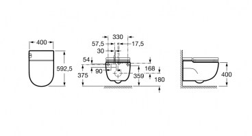 INODORO SUSPENDIDO IN-TANK MERIDIAN ROCA